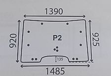 Claas SZYBA PRZEDNIA RENAULT ARES OTWIERANA  6005028928