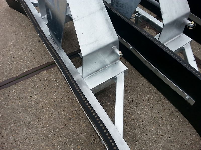 Wifo Rubberschuif Gummischieber verzinkt euro Mistschieber Gülleschieber