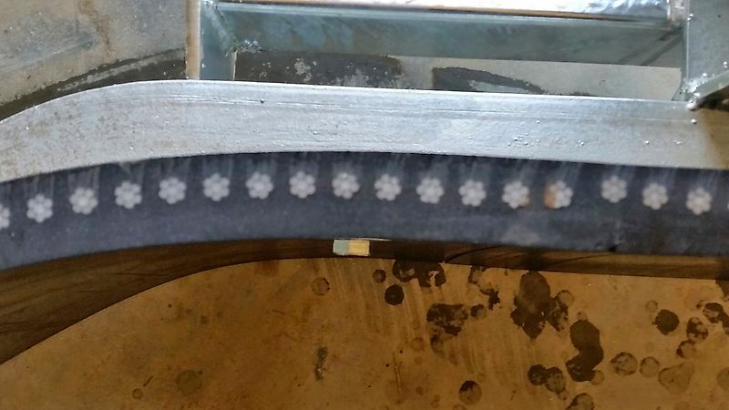 Wifo Rubberschuif Gummischieber verzinkt euro Mistschieber Gülleschieber