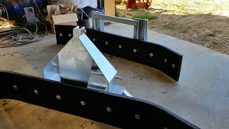 Wifo Rubberschuif Gummischieber verzinkt euro Mistschieber Gülleschieber