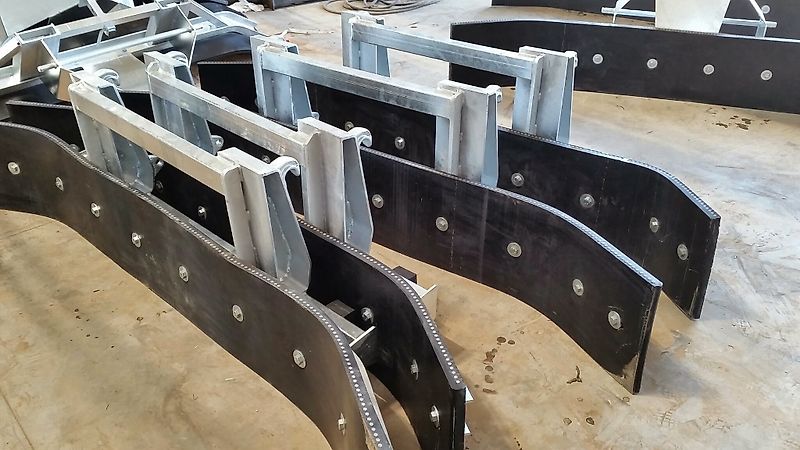 Wifo Rubberschuif Gummischieber verzinkt euro Mistschieber Gülleschieber