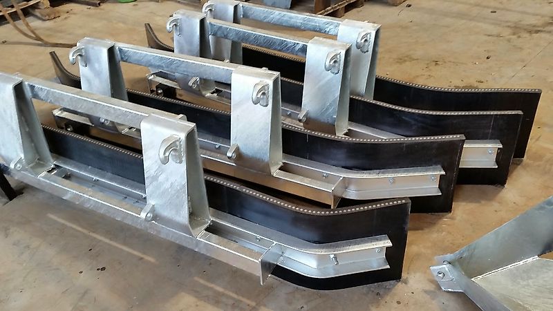 Wifo Rubberschuif Gummischieber verzinkt euro Mistschieber Gülleschieber