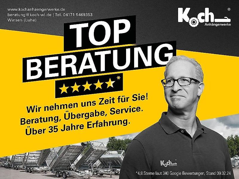 Debon Kofferanhänger Roadster C1000 200x500x200cm 3,5t grau