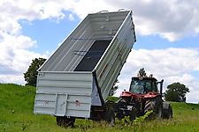 Kobzarenko 2-Achs Dreiseitenkipper 2 TSP21T inkl. Aufsatzbordwände 800 mm