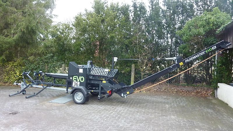 Pilkemaster EVO 36 Mobil Sägespalter Brennholzautomat