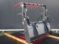 Hofstede Mestvork mestgrijper mest silage kuil vork grijper klem riek met model Giant of Weidemann aankoppeling