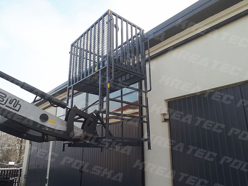 KREATEC Arbeitskorb, Arbeitsbühne 1,5m verzinkt