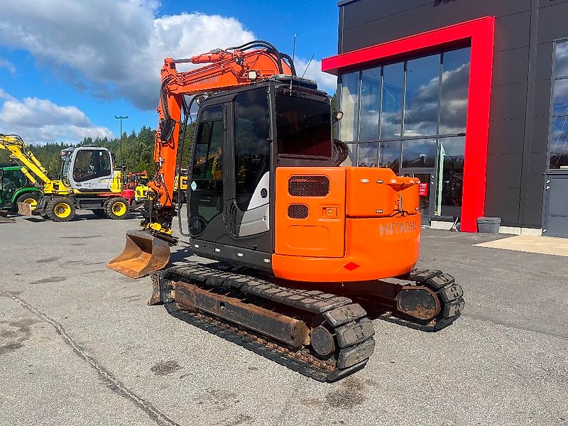 Hitachi ZX 85 US / Engcon, Pihdit, Rasvari, Kauha