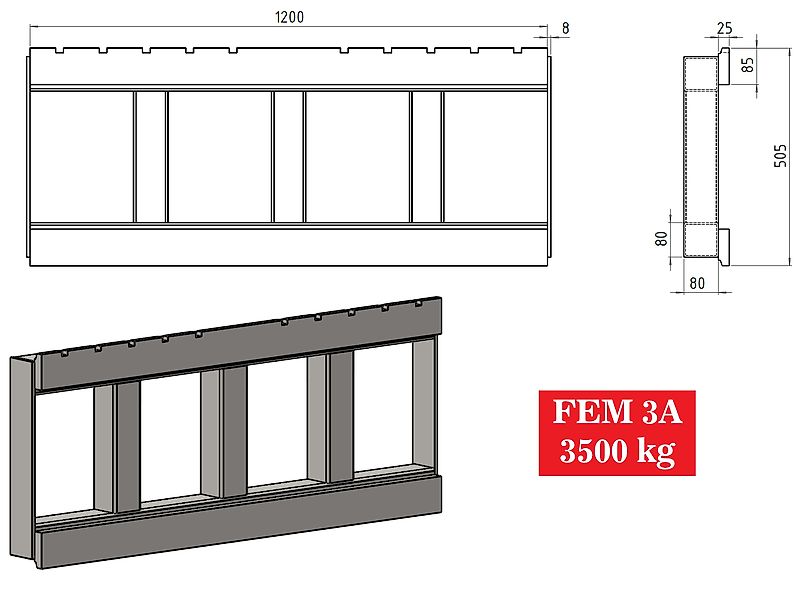 Manitou Palettengabeln / pallet forks FEM 2A 2500 kg