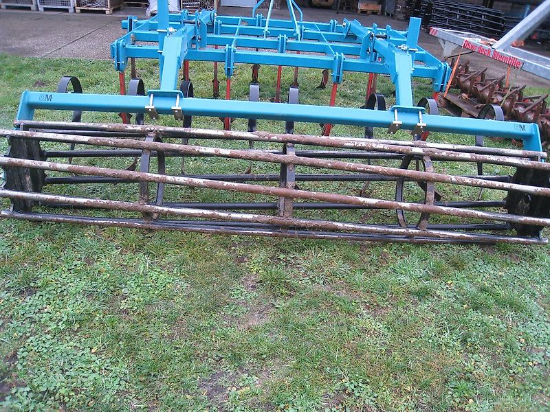 BM Maschinenbau Mulchsaat Grubber 3m, gebrauchte Rohrstabwalze Nivellatoren