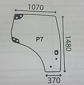 New Holland SZYBA DRZWI CASE NEW HOLLAND PRAWA  82027356
