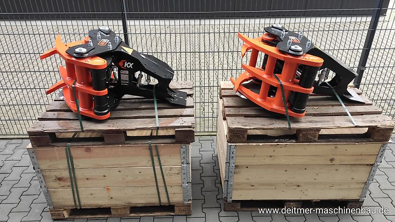 KX-TreeShears KX210 KX280 KX350 Fällgreifer Energieholzgreifer Baumschere Holzschere Greifer Bagger