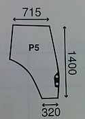 Valtra SZYBA DRZWI T PRAWA  V36297810