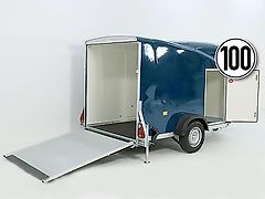 Debon Kofferanhänger Cargo 1300 Vollpoly 150x290cm H:160cm|Tür|bl